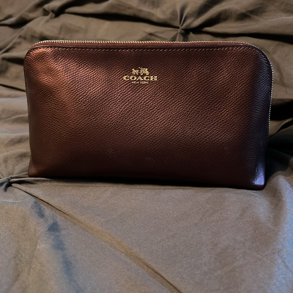 Coach Makeup Bag - Metallic Cherry
